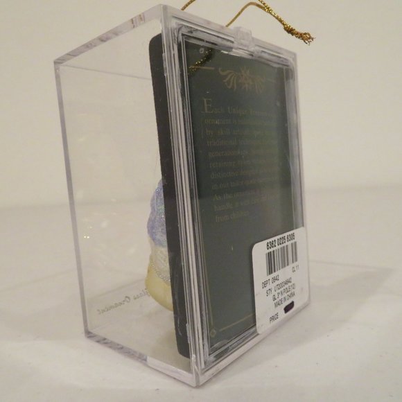 Christmas Glass Ornament Angel Handcrafted by Unique Treasure Gift Box Keepsake - Picture 6 of 6